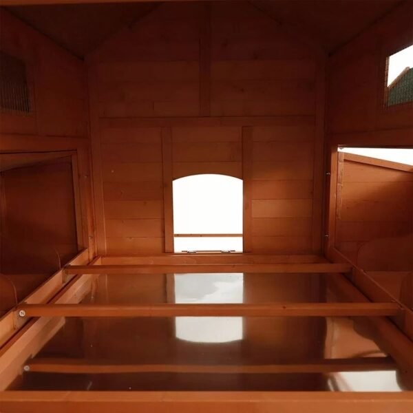 Wooden Chicken Coop Cages Cheap Guinea Pig house Rabbit Hutch Wire Mesh With laying box Extra Large - 图片 6
